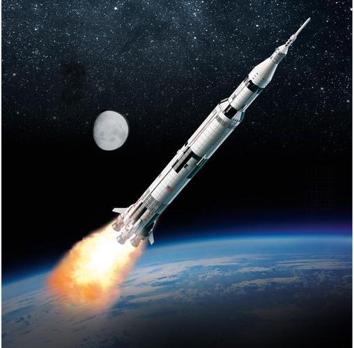 Immagine prodotto LEGO Saturno V Apollo della NASA (92176, LEGO Ideas, Set LEGO rari)