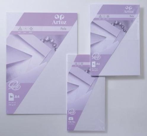 Produktbild Artoz Perle Kuverts weiss (16 x 16 cm, 5 x)