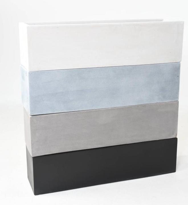 Produktbild Greendeco Pflanzkasten, Balkonkasten Fiberstone, ca. 100x25x25cm, Schwarz