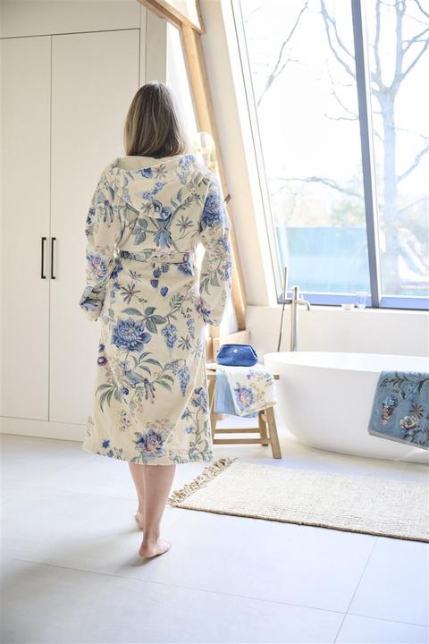 Actual product image PIP Studio Secret Garden bathrobe white blue S (1pc) (S)