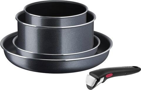 Produktbild Tefal L1589042 Frypan set Ingenio XL Force, 5 pieces, 16cm/20cm/22cm/28 cm+handle, Black (28 cm, Pfannenset + Topfset, Aluminium)