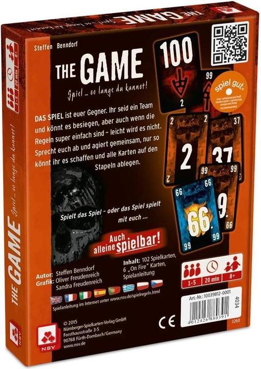 Produktbild NSV The Game (Deutsch)