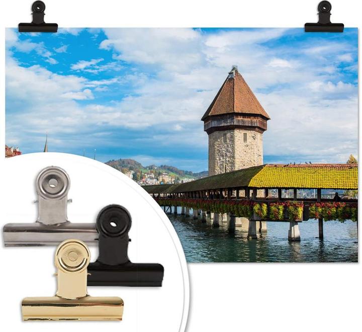 Produktbild Trenddeko Holzbrücke in Luzern (160 x 105 cm)