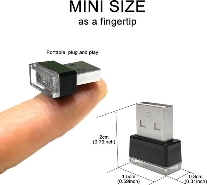 Produktbild AM Mini USB Licht - Atmosphäre Beleuchtung LED - Rot