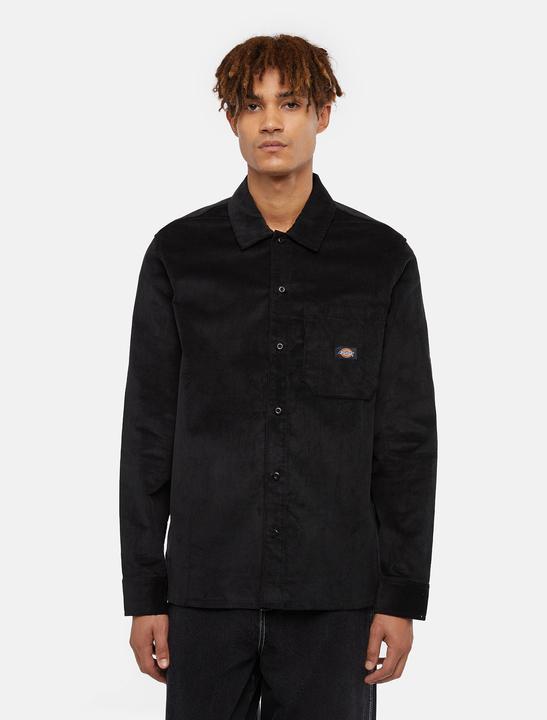 Actual product image The Dickies Corduroy Shirt Ls Black (XL)