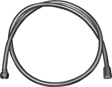 Neoperl bruseslang metaal 2,00 meter 1/2" rond x 1/2" konisk omløber