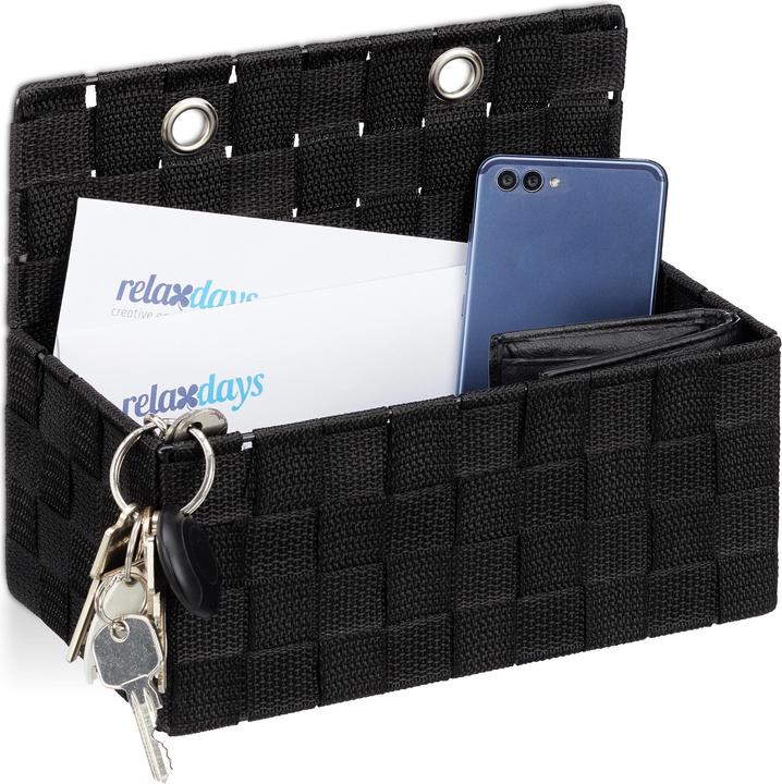 Image du produit Relaxdays Corbeille rangement plastique (1 x, 25 x 15 x 20 cm)