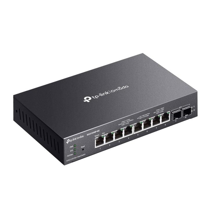 Productafbeelding TP-Link OMADA 8-POORTS 2,5GBASE-T EN 2-POORTS 10GE SFP SMART SWITCH W (10 Havens)