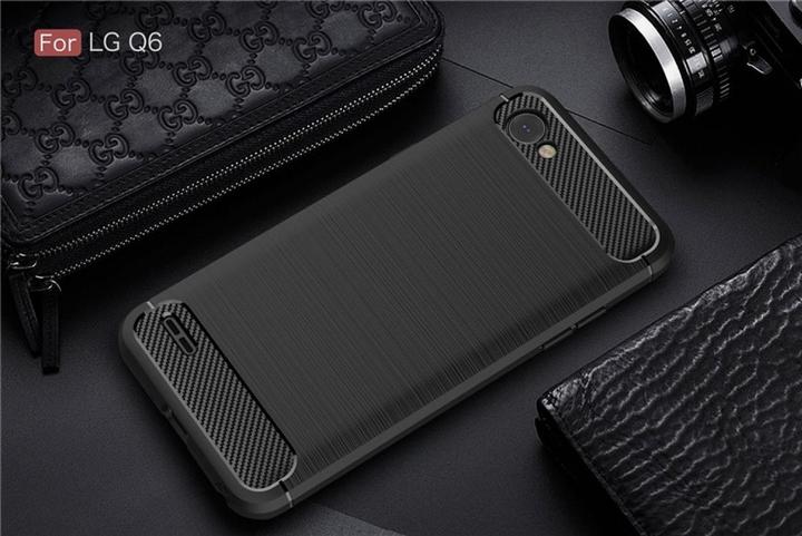 Image du produit Screenguard LG Q6 Cover Carbon Brushed Soft TPU (LG Q6)