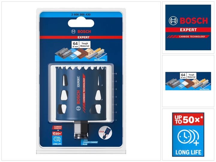 Immagine prodotto Bosch Professional Zubehör Sega a tazza EXPERT Tough Material, 64 x 60 mm (64 mm)