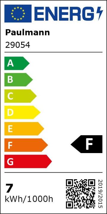 Energy Label Paulmann Reflector (E27, 6.50 W, 500 lm, 1 x, F)