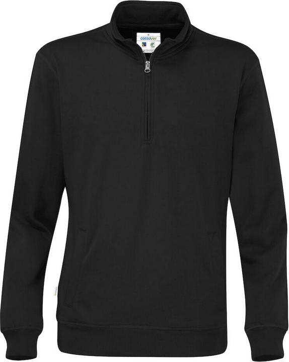 Cottover Sweatshirt mit halbem Reissverschluss