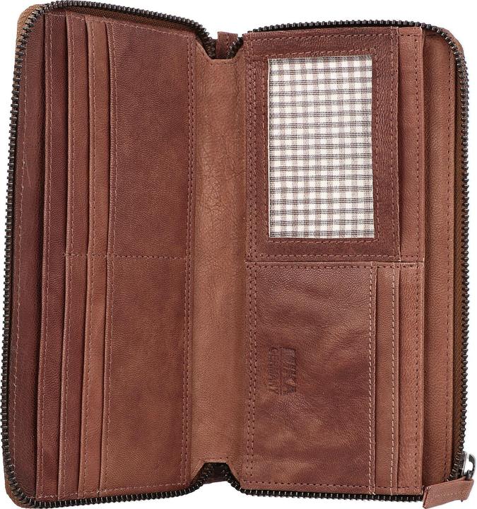 Produktbild Mika Damengeldbörse grau-braun/taupe