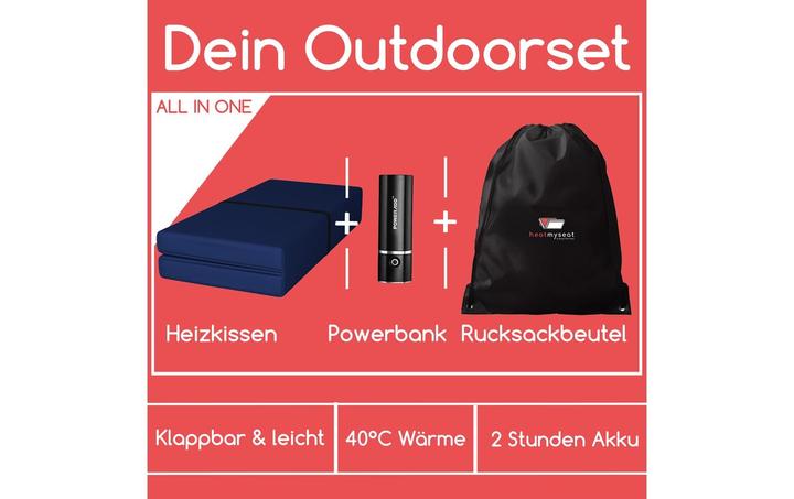Produktbild Heatmyseat Heizkissen Grau