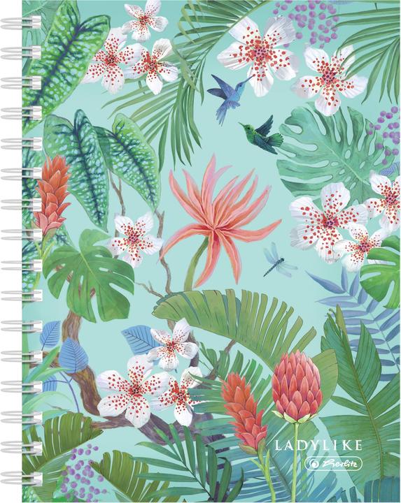 Herlitz Quaderno Ladylike Jungle A5, 100 fogli (A5, Quadretti)