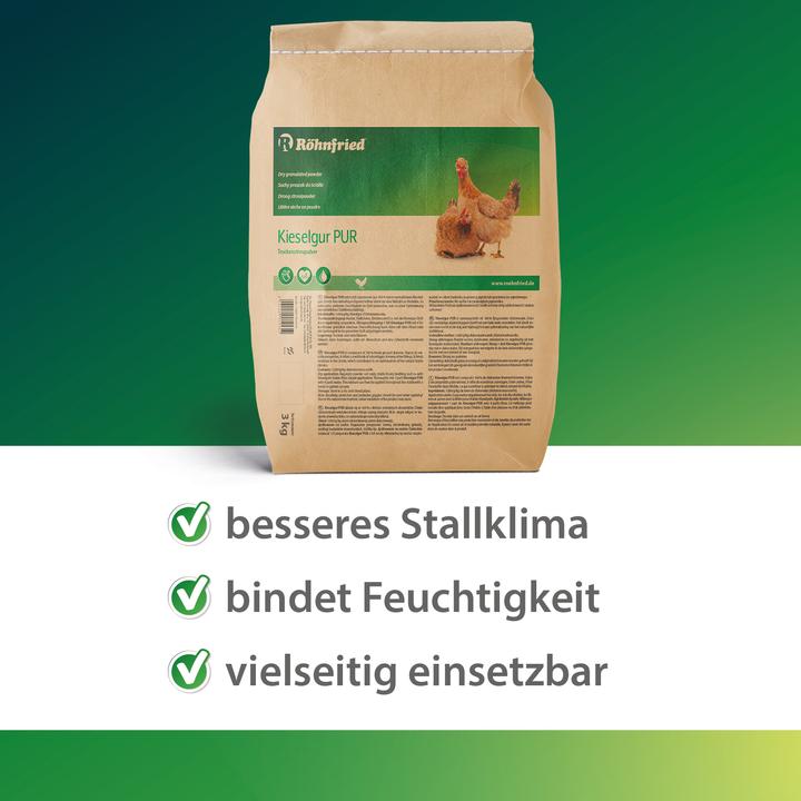 Produktbild Röhnfried Kieselgur PUR (3 kg, Einstreu)