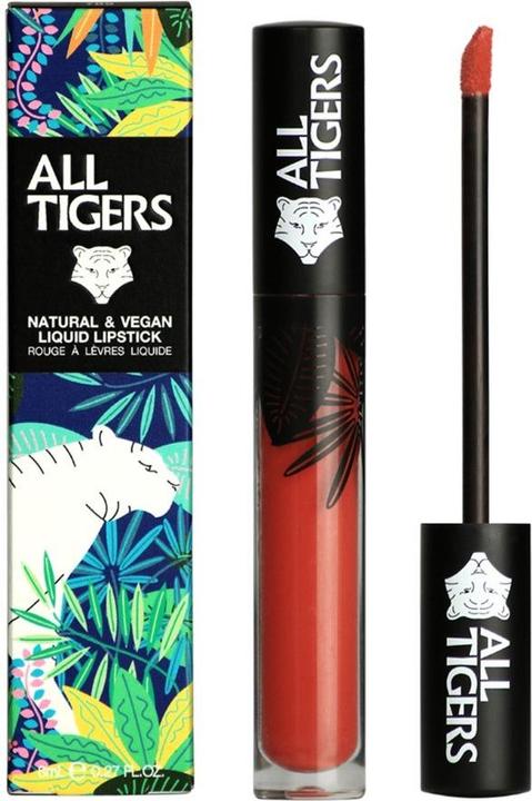Actual product image All Tigers Liquid Lipstick matt vegan and natural (Tulipwood)