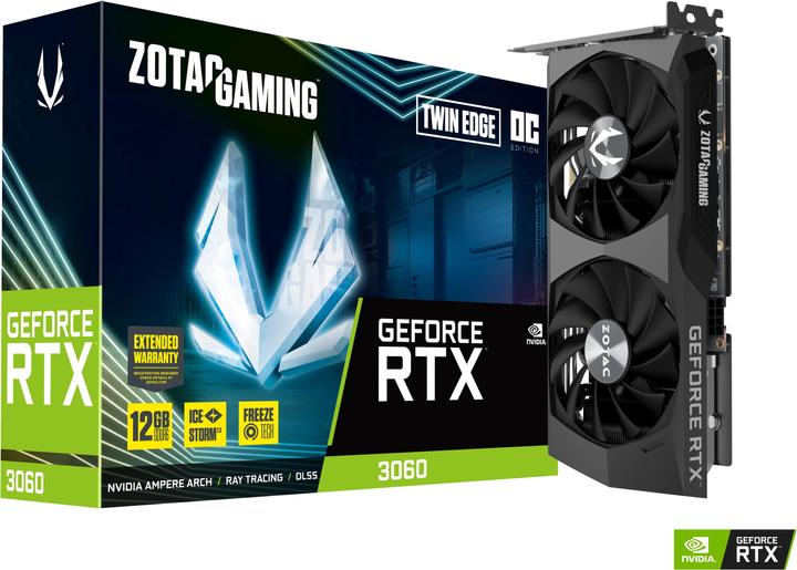 Image du produit Zotac Gaming GeForce RTX 3060 Twin Edge OC (12 Go)