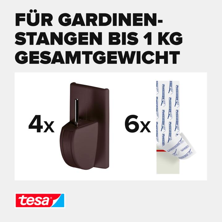 Produktbild tesa Powerstrips Gardinenhaken