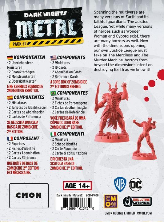 Actual product image Cmon CMND1226 - Zombicide 2nd Edition - Batman Dark Nights Metal Pack #2, age 14+ (expansion) (German)