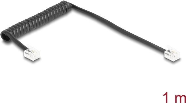 Immagine prodotto Delock Cavo telefonico / cavo a spirale da spina RJ11 a spina RJ11