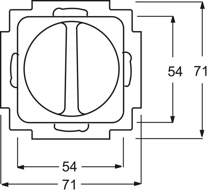 Actual product image Busch-Jaeger Fan switch insert, 1-pole, without 2CKA001164A0136