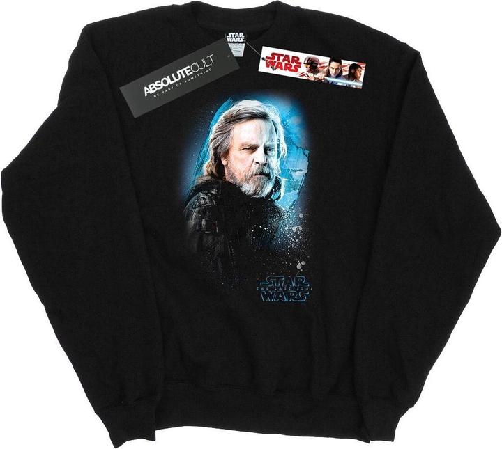 Actual product image Star Wars Mens The Last Jedi Luke Skywalker Brushed Sweatshirt (L)