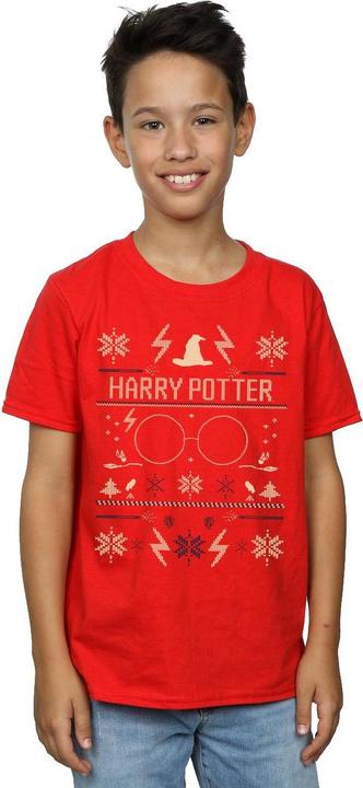 Actual product image Boys Christmas Pattern T-Shirt (140, 146)