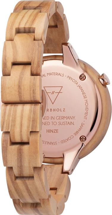 Produktbild Kerbholz Hinze Olivewood (Analoguhr, 38 mm)