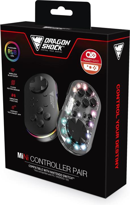 Produktbild NoName GLOW-FUSION - Mini Controller Pair (PC, Android, iOS, Switch, Switch Lite, Switch OLED)
