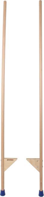 Actual product image Pedalo Wooden stilts, natural, 170 cm, beech, from 7 years 2.3 kg