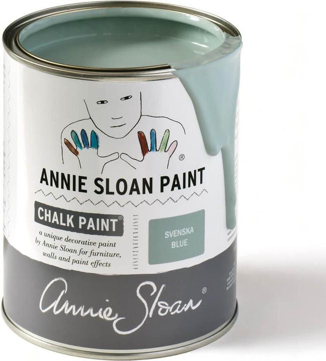 Actual product image Annie Sloan Chalk paint Svenska Blue Litre (Blue, Pastel colours, 1000 ml)