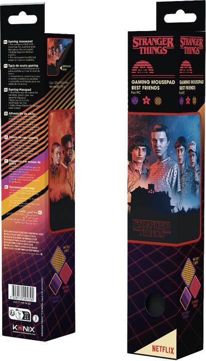 Image du produit Konix Tapis de souris Stranger Things Best Friends 27 x 32 cm (M)