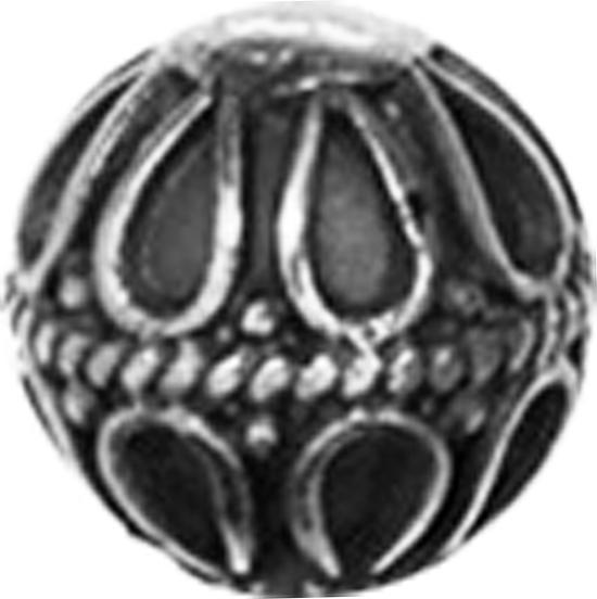 Produktbild Star Piercing Kugel silber Schlaufen (Messing, Chirurgenstahl 316L)