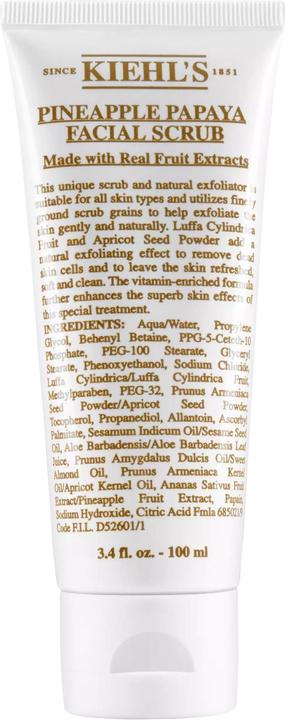 Actual product image Kiehl's Pineapple Papaya Facial Scrub Facial Scrub (Exfoliation, 100 ml)