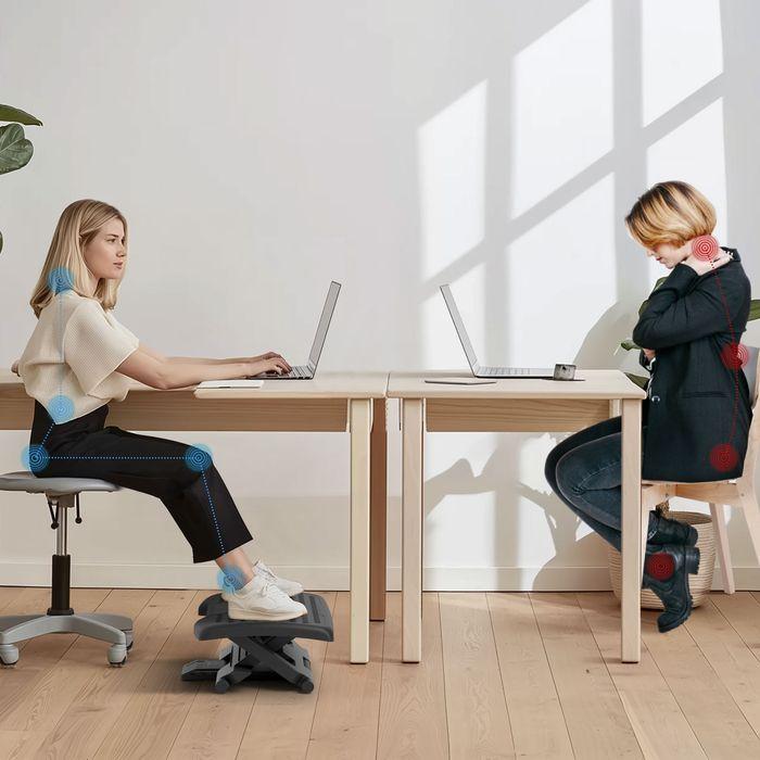 Produktbild Swisshandel24 Fussstütze Schreibtisch Höhenverstellbar Fussablage, Ergonomische Fussstütze