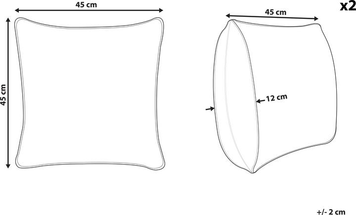 Produktbild Beliani Exacum (45 x 45 cm)