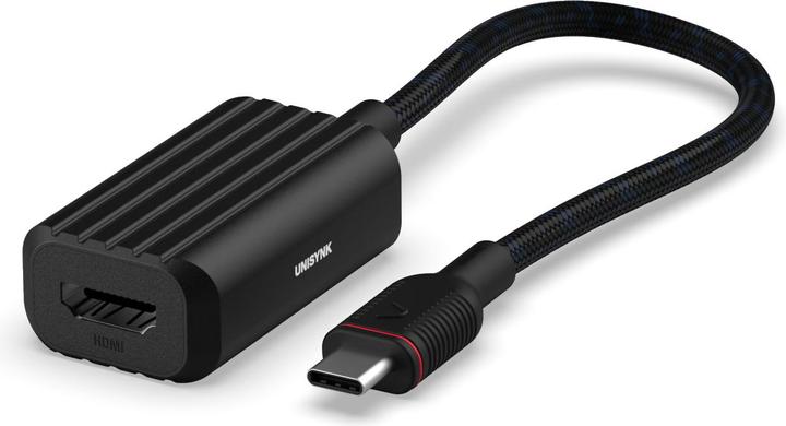 Actual product image Unisynk 10377 USB graphics adapter Black (USB-C, 5 cm)