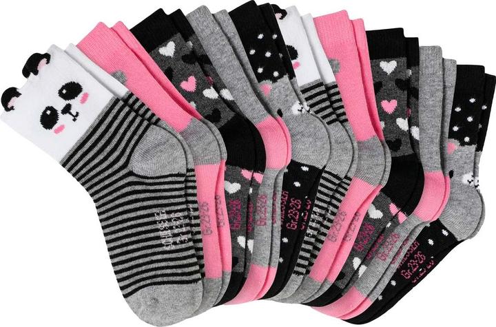 Produktbild Schiesser Panda - 10 Paar Kindersocken Mädchen (10er Pack, 27 - 30)
