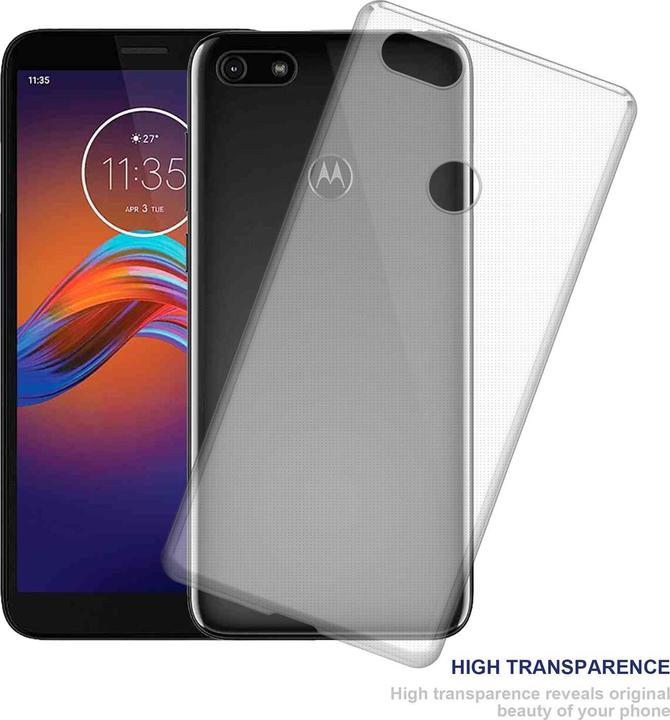 Actual product image Cadorabo TPU Ultra Slim AIR Cover (Motorola Moto E6 Play)