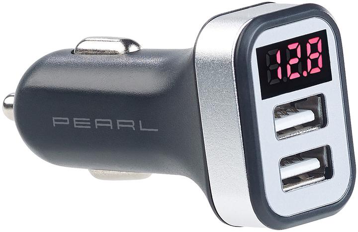 Image du produit Revolt Chargeur USB pour voiture avec avertisseur de tension & écran LED