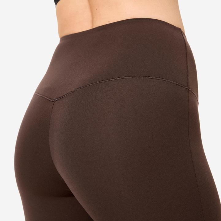 Produktbild Domyos Trainingshose Damen ausgestellt hoher Bund - braun (W28/L31)