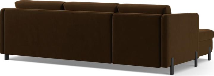 Actual product image Micadoni Velvet Right Corner Sofa With Bed Function, "Gloria", 4 Seats, 260x170x80Made in Europe (Corner sofa)