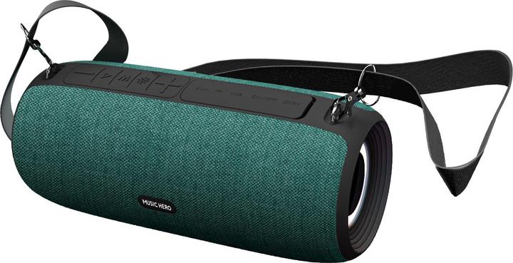 Actual product image SBS 10W wireless speaker with shoulder strap and music controls