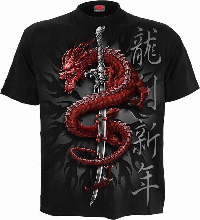 Spiral Oriental Dragon TShirt