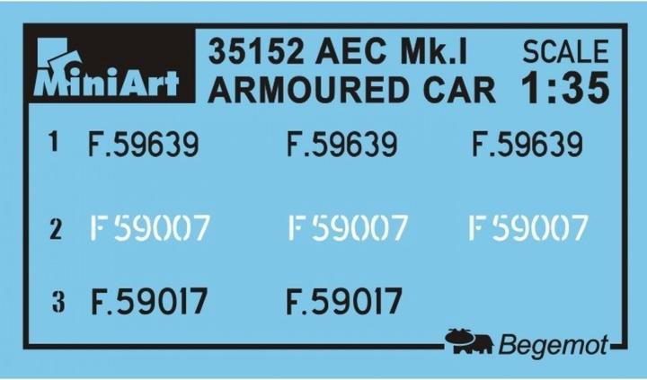 Produktbild Mini art AEC Mk 1 Armoured Car