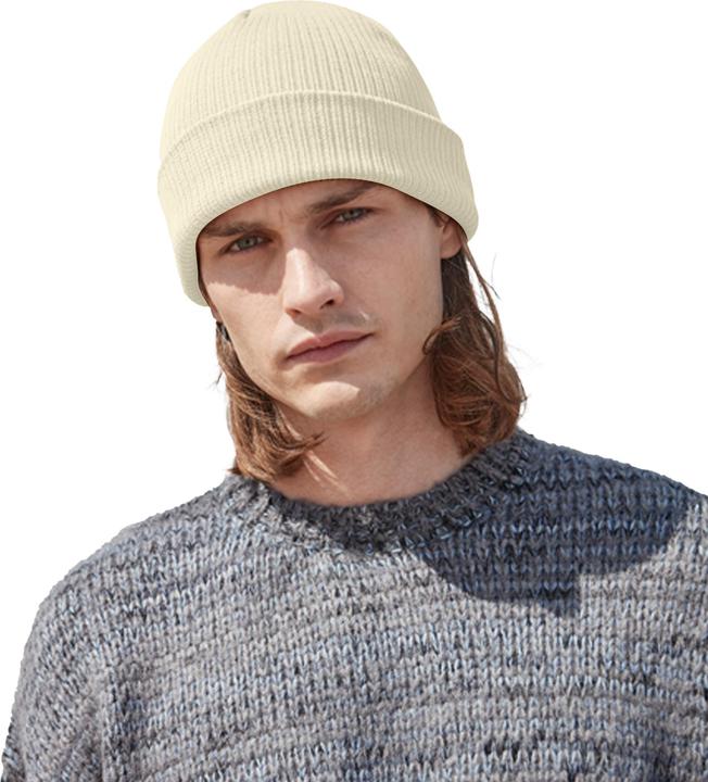 Actual product image Beechfield Unisex Adult Organic Cotton Fine Knit Beanie