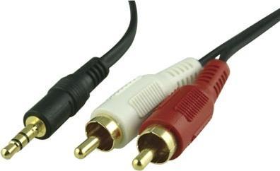 Intos 2 x RCA to 3.5 mm male cable, 1.8 m (1.80 m)