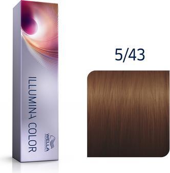 Image du produit Wella Illumina Hair Color 5/43 Rouge clair Or Brown 60ml (5/43)