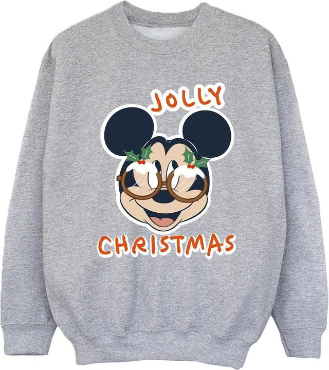 Disney Mickey Mouse Jolly Christmas Glasses Sweatshirt Mädchen